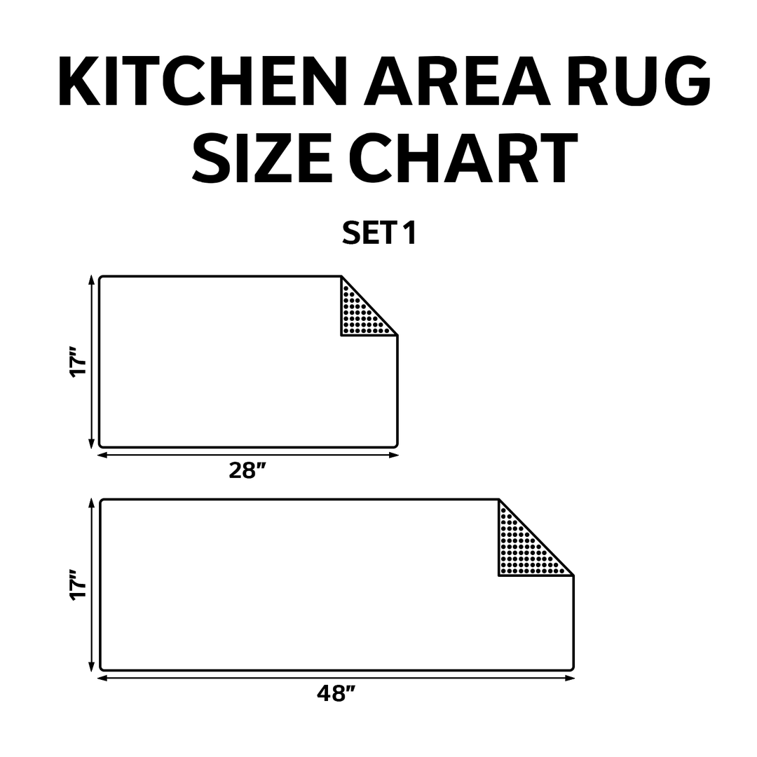 Blue Water Shell Kitchen Rug Set
